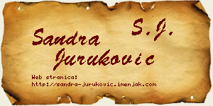 Sandra Juruković vizit kartica